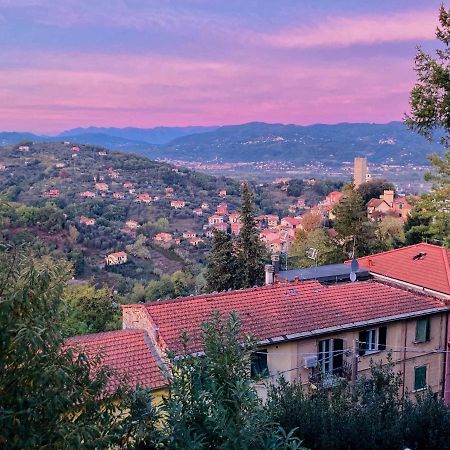 La Casa Rossa Arcola Con Vista Villa Bagian luar foto