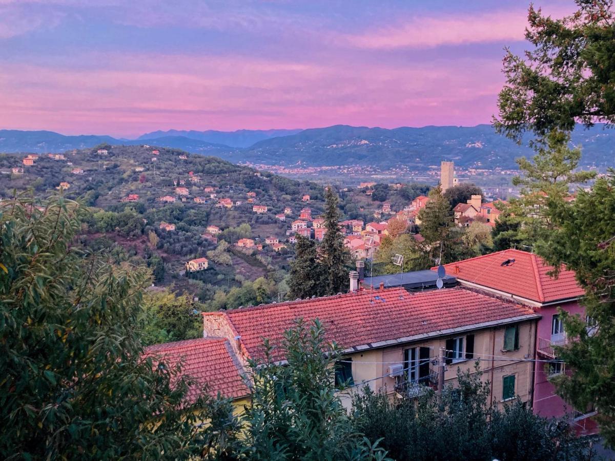 La Casa Rossa Arcola Con Vista Villa Bagian luar foto