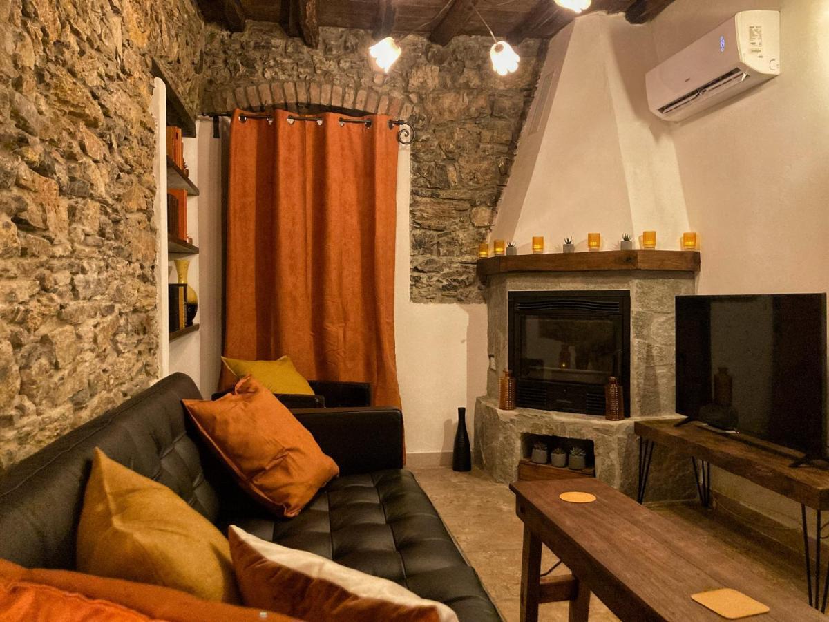 La Casa Rossa Arcola Con Vista Villa Bagian luar foto