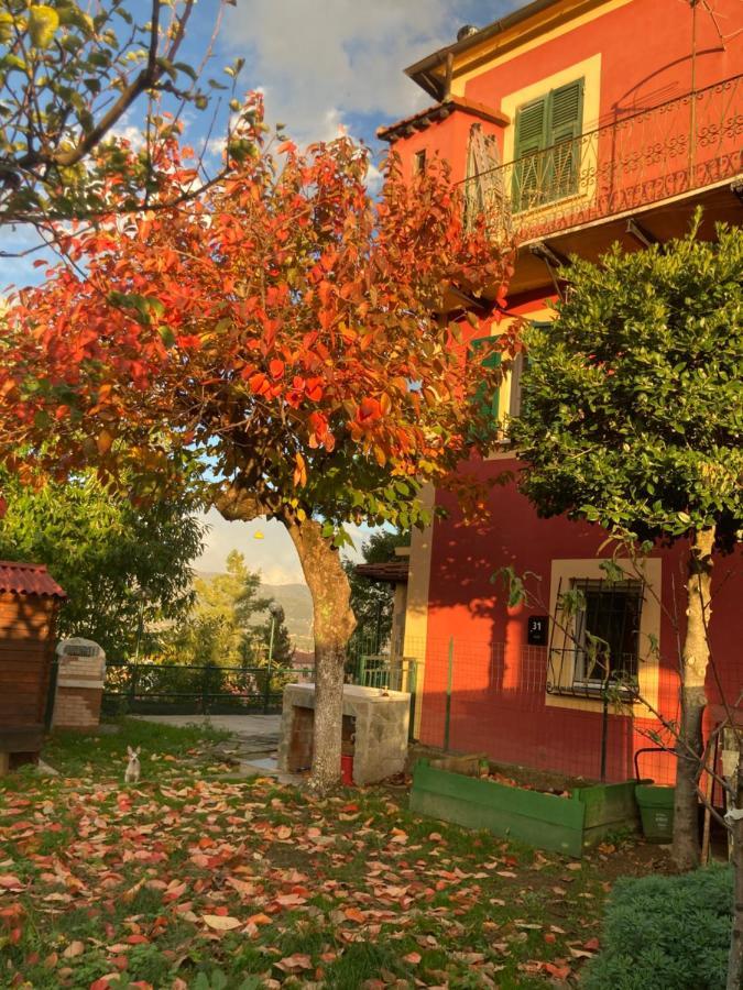 La Casa Rossa Arcola Con Vista Villa Bagian luar foto