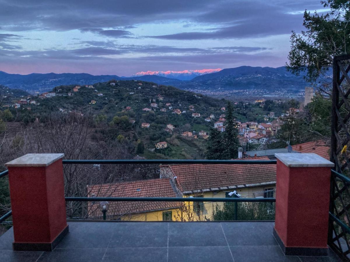 La Casa Rossa Arcola Con Vista Villa Bagian luar foto