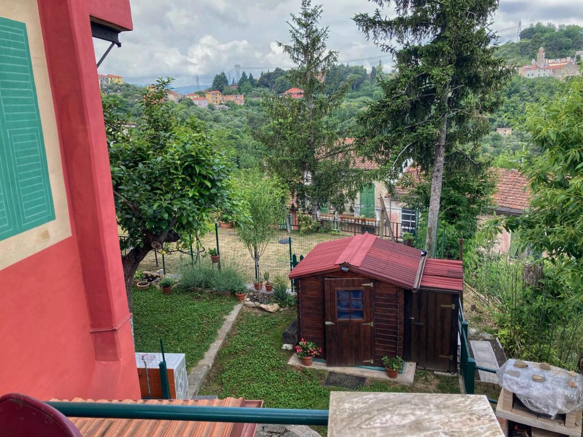 La Casa Rossa Arcola Con Vista Villa Bagian luar foto