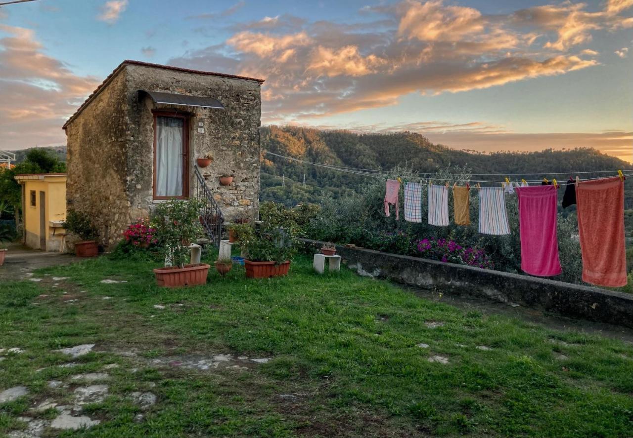 La Casa Rossa Arcola Con Vista Villa Bagian luar foto