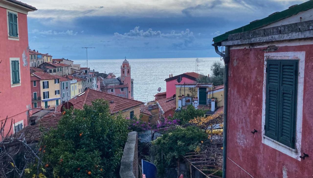 La Casa Rossa Arcola Con Vista Villa Bagian luar foto