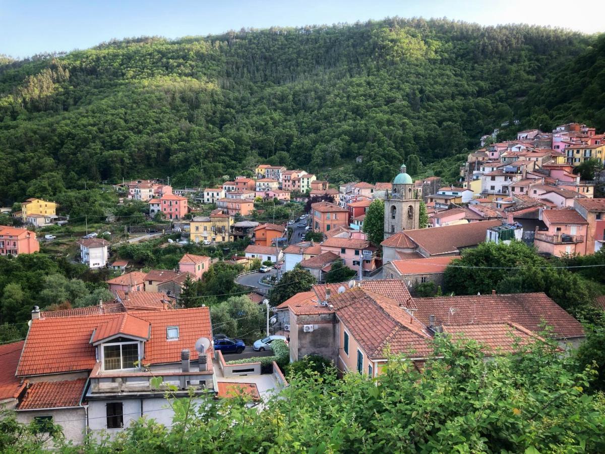 La Casa Rossa Arcola Con Vista Villa Bagian luar foto