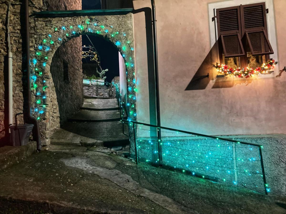 La Casa Rossa Arcola Con Vista Villa Bagian luar foto