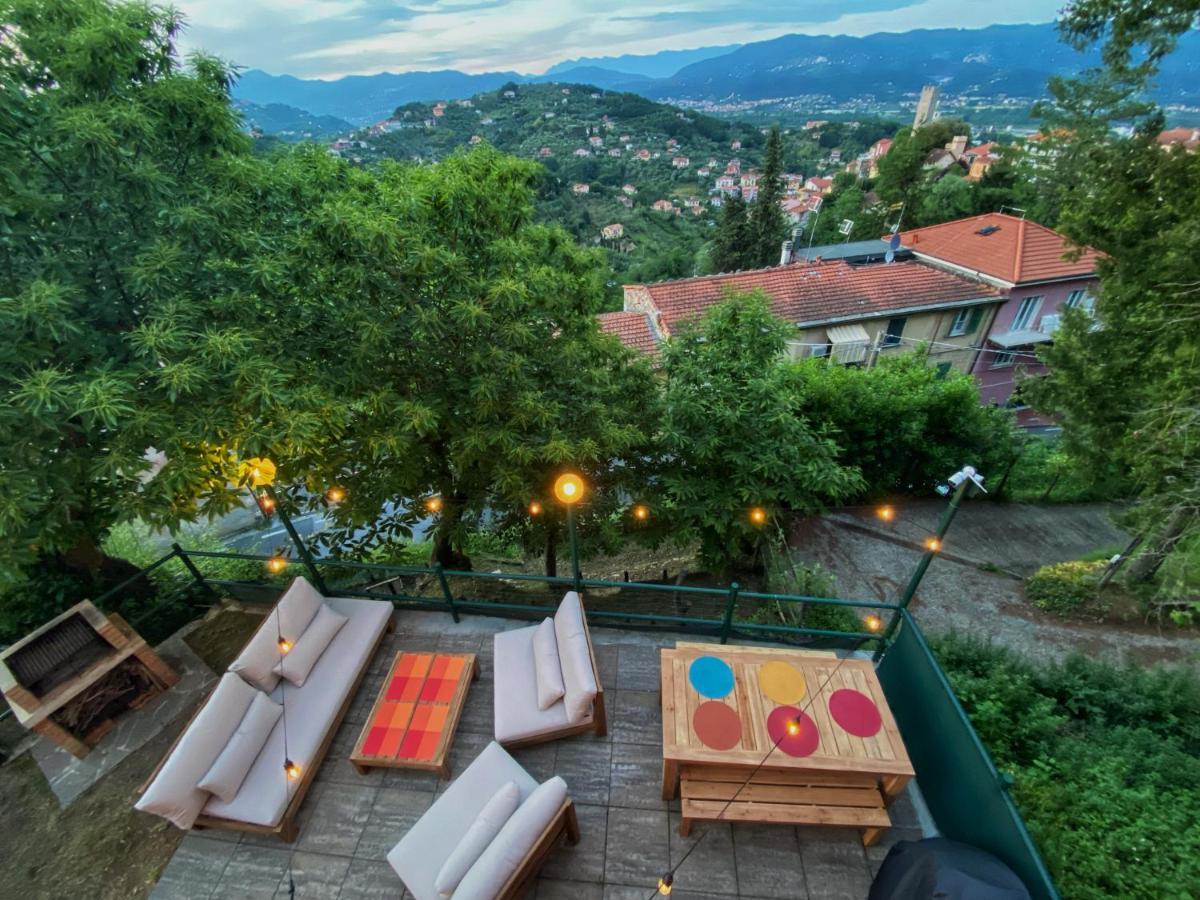 La Casa Rossa Arcola Con Vista Villa Bagian luar foto