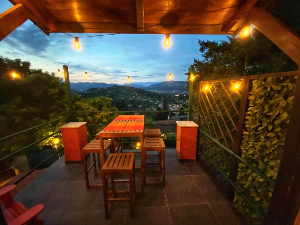 La Casa Rossa Arcola Con Vista Villa Bagian luar foto