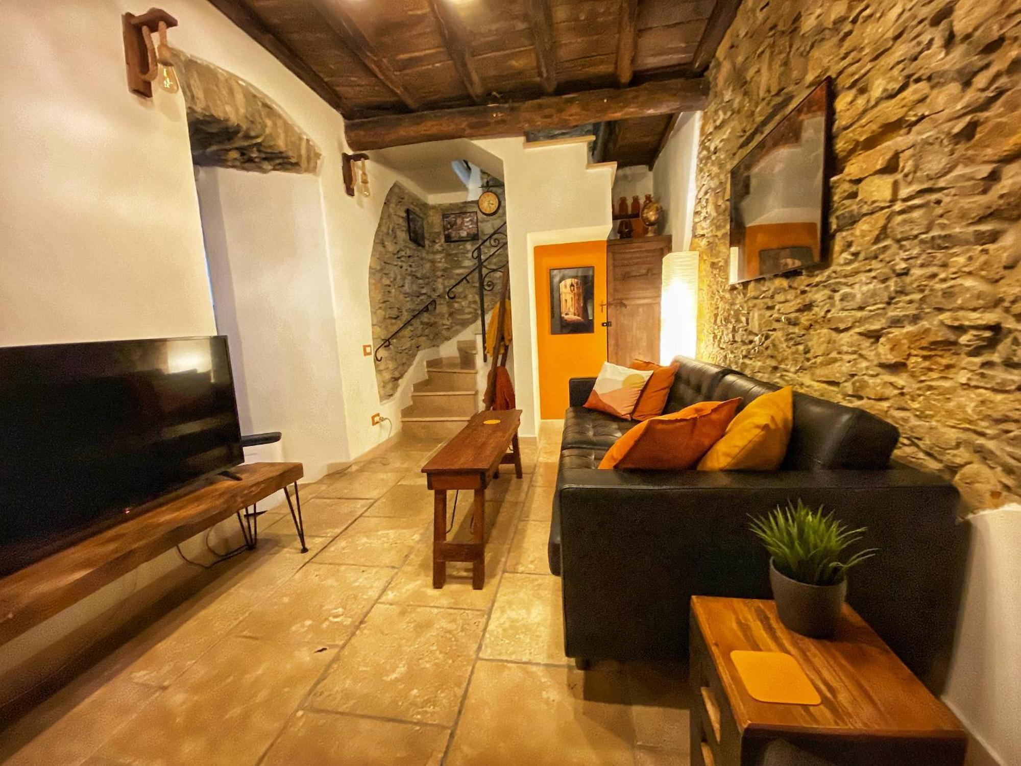 La Casa Rossa Arcola Con Vista Villa Bagian luar foto