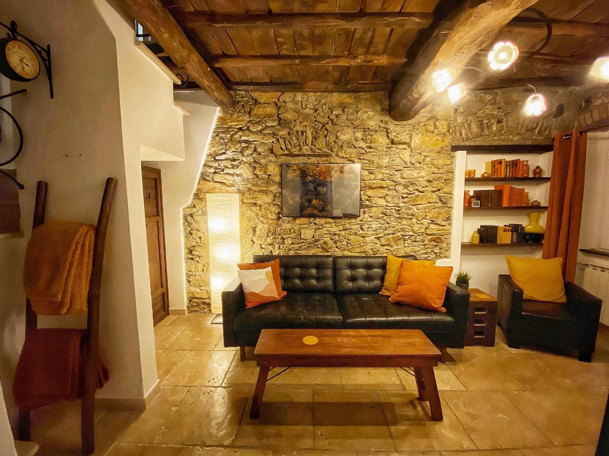La Casa Rossa Arcola Con Vista Villa Bagian luar foto