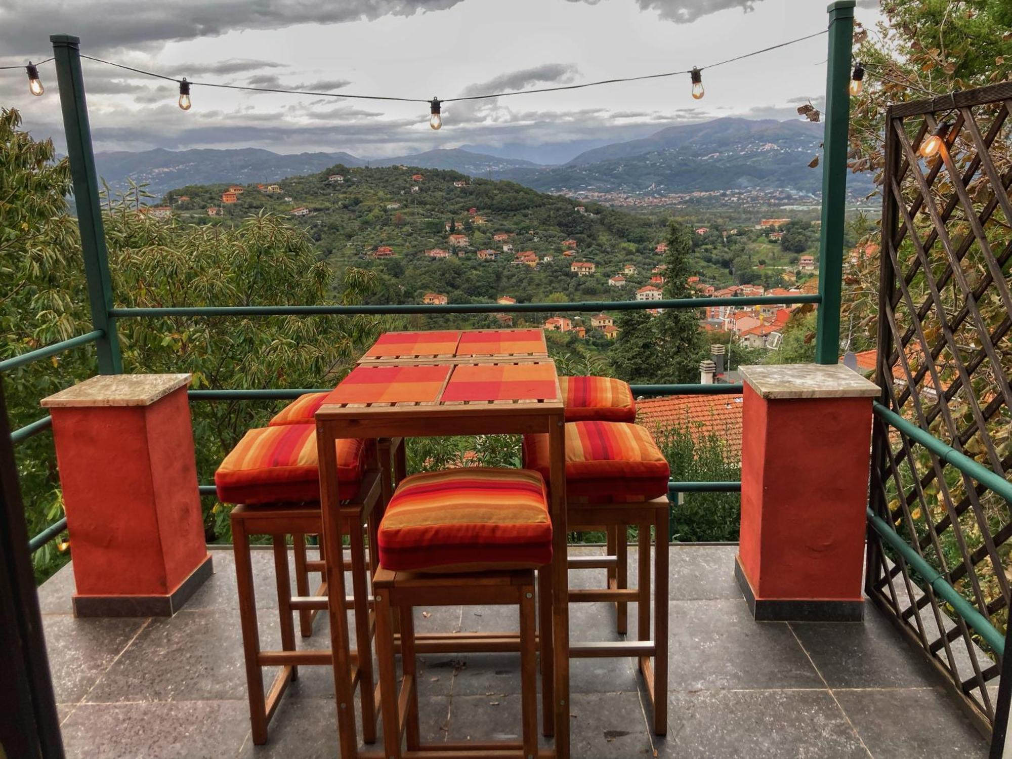 La Casa Rossa Arcola Con Vista Villa Bagian luar foto